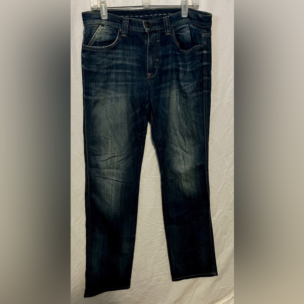 Size 32 Joe’s Jeans, Brixton Style, Dark Medium Wash Color, EUC